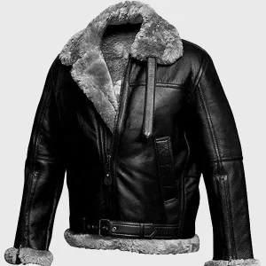 Men’s RAF Aviator Pilot Shearling Leather Jacket