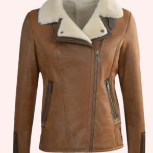Women’s Shearling Aviator Bomber Jacket