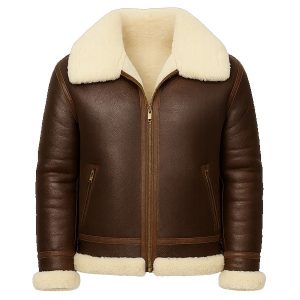 Shearling Aviator Leather Jacket