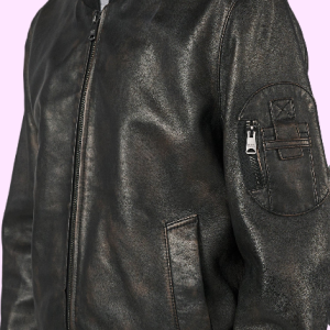 Canon Men’s Genuine Leather Bomber Jacket