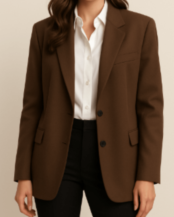 Brown Oversized Blazer