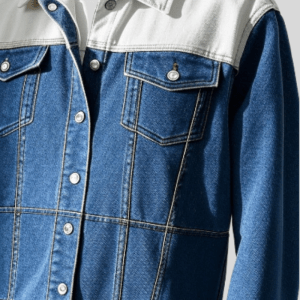 Blue And White Denim Jacket