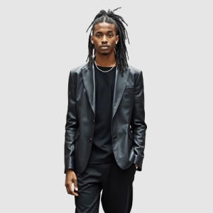 Genuine Leather Blazer