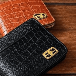 USA Men's Embossed Bifold Leather Wallet