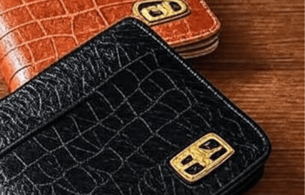 Men’s Embossed Bifold Leather Wallets