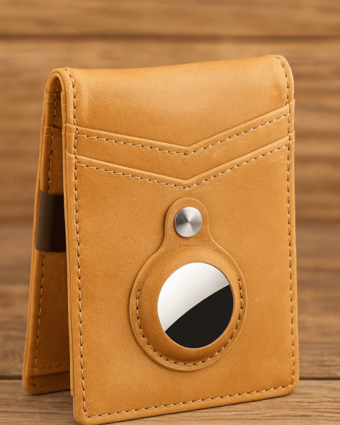 AirTags leather wallet manufacturing for USA market