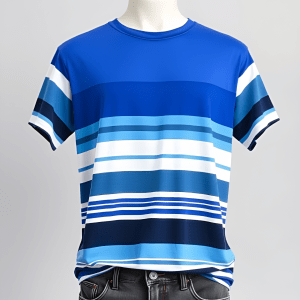 Oversized Striped Crew Neck T-shirt