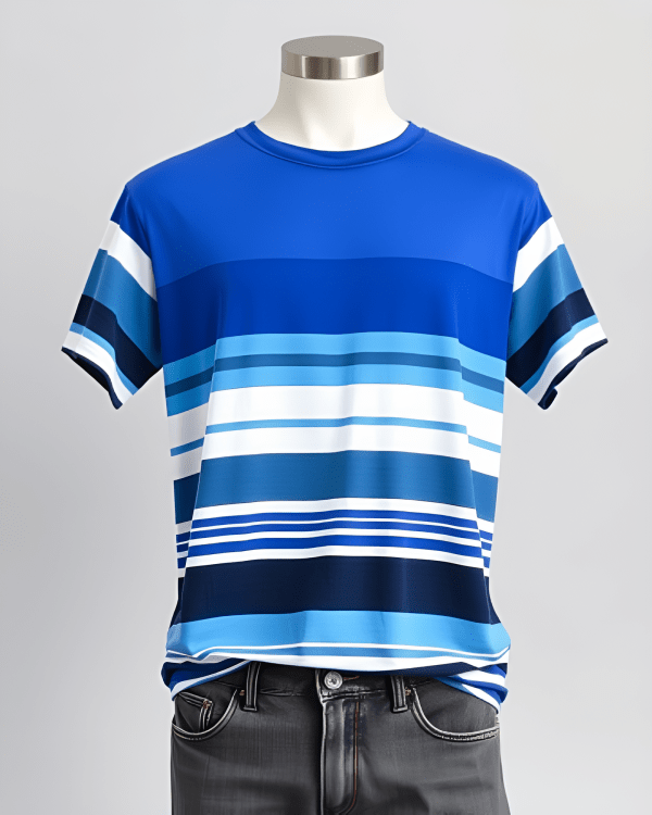 Oversized Striped Crew Neck T-shirt