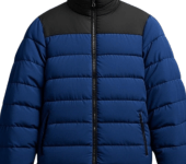 Two Tone Zip Up Puffer Down Jacket