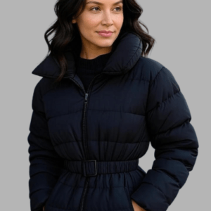 Belted Puffer Down Jacket