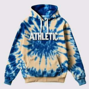 Embroidered Tie-Dye Hoodie