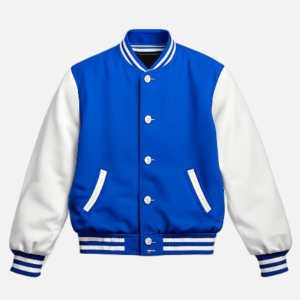 Cerulean Blue Varsity Jacket