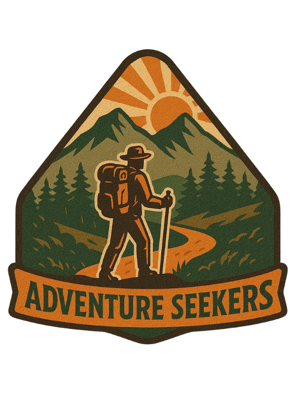 Adventure Seekers Custom Sublimation Patch Hiking