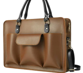 Choco Brown Laptop Tote Bag Office & Business Style