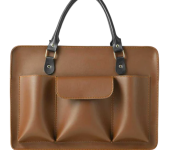 Classic Brown Laptop Tote Bag Office & Business Style