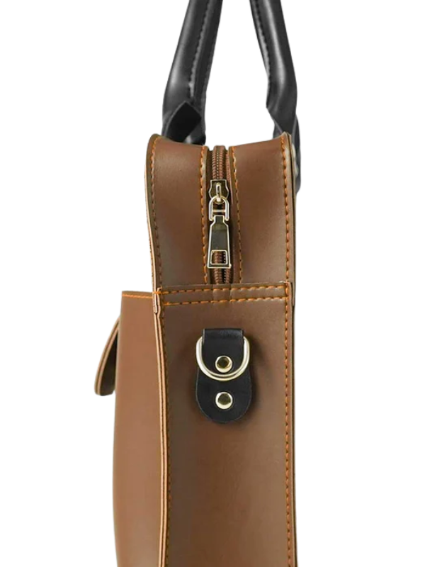 Classic Choco Brown Laptop Bag Office & Business Style
