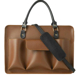Classic Choco Brown Laptop Tote Bag Office & Business Style