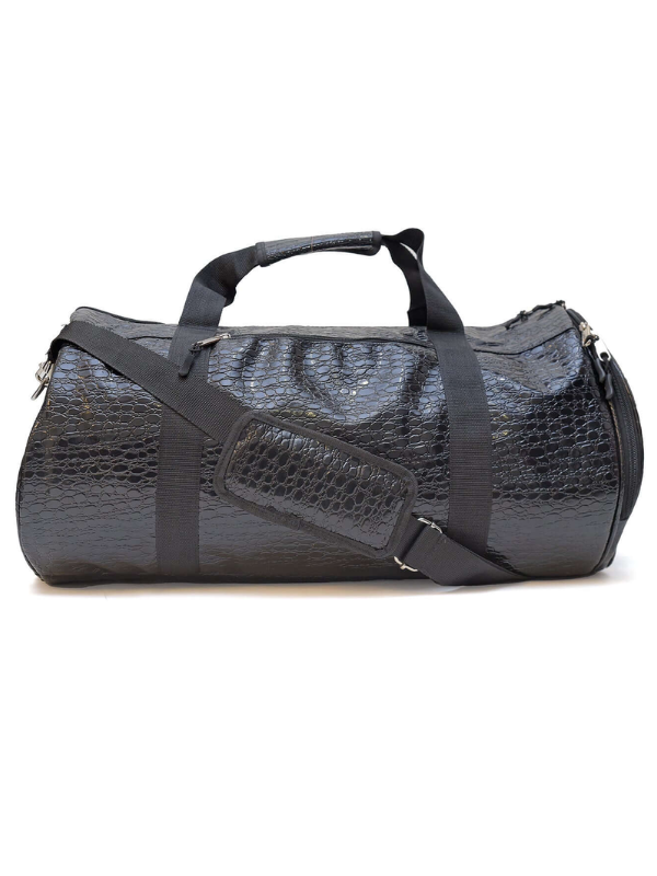 Crocodile Black Weekend Duffel Bag Stylish & Durable