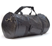 Crocodile Black Weekend Duffel Bag Stylish and Durable