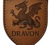 Custom Embossed Leather Patch