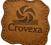 Custom Leather Patch Crovexa Embossed
