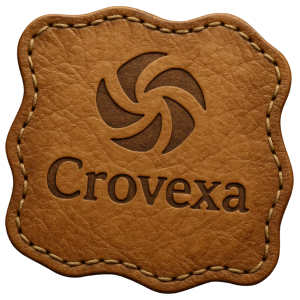Custom Leather Patch Crovexa Embossed