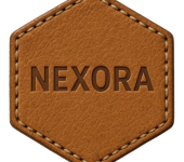 Custom Leather Patch Nexora Embossed
