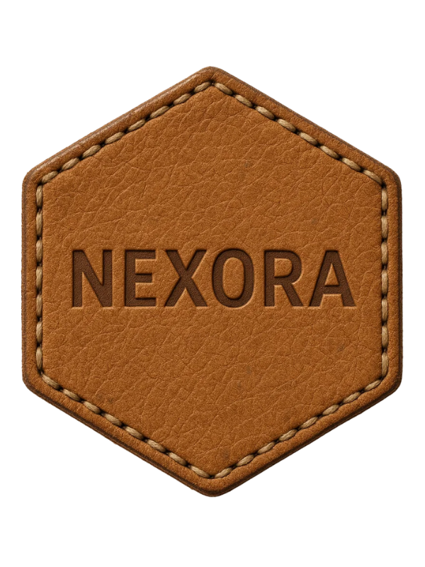 Custom Leather Patch Nexora Embossed