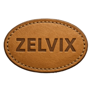 Custom Leather Patch Zelvix Embossed Design