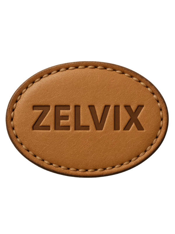 Custom Leather Patch Zelvix Embossed