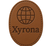 Custom Leather Patch with Globe Design