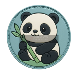 Custom PVC Panda with Bamboo Patch