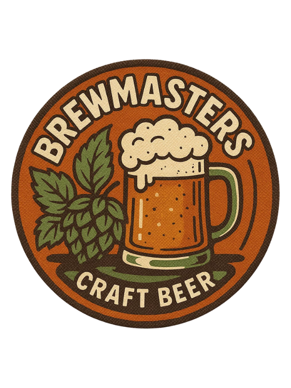 Custom Sublimation Patch Brewmasters Craft Beer