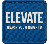 Elevate Reach Your Heights Woven Patch