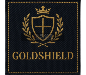 Goldshield Custom Woven Patch Premium Shield