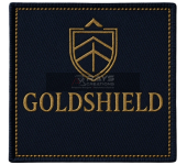 Goldshield Custom Woven Patch Premium Shield Design