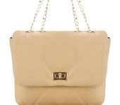Ladie's Beige Swiss Crossbody Bag