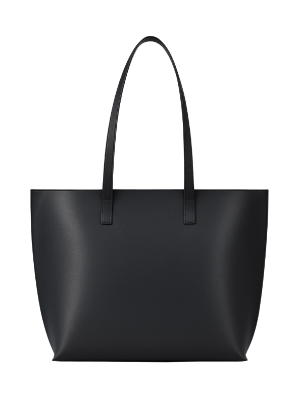 Ladie's Black Long Handle Tote Bag