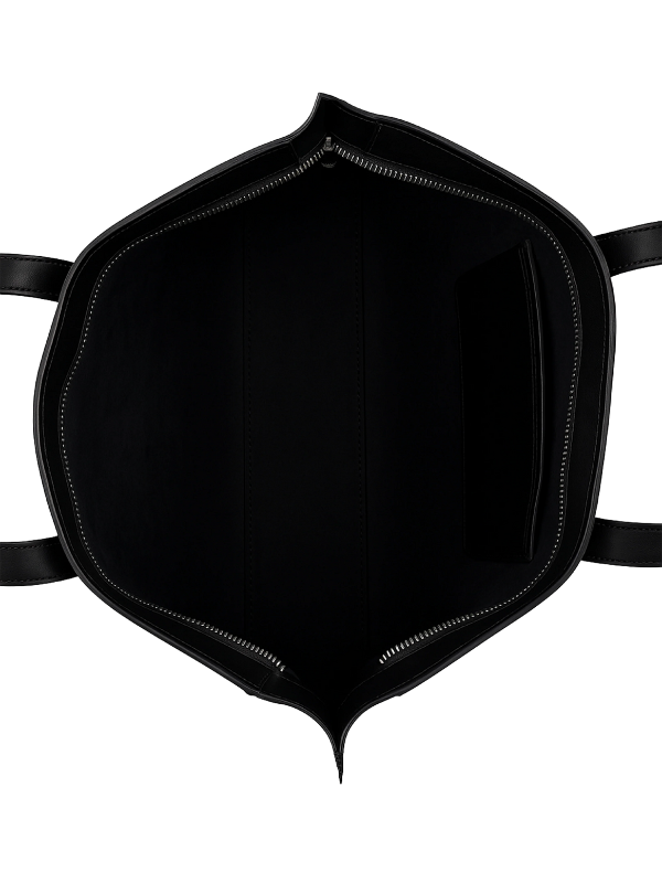 Ladies Black Long Handle Tote Bag