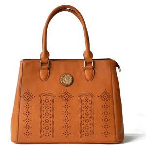 Laser-Cut Design Business & Casual Women's Purse