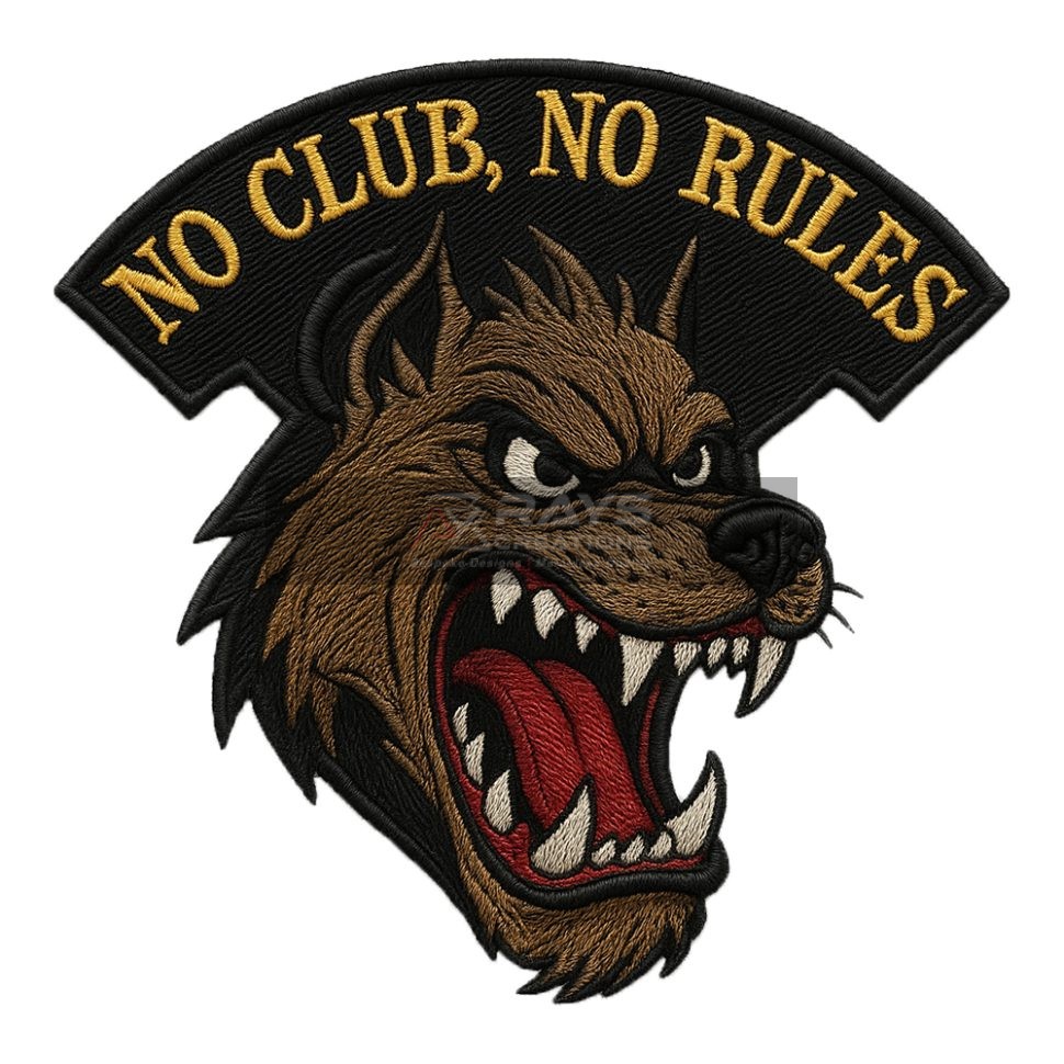 Leather Custom Embroidery Patch