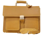 Premium Briefcase Elegant Closure and Two Front Pockets