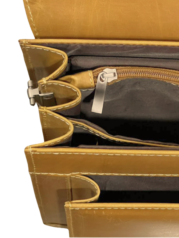 Premium Briefcase with Closure and Two Front Pockets