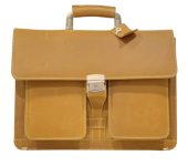 Premium Briefcase with Elegant Closure and Two Front Pockets