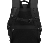 Stylish Black Laptop Backpack with Dual Zippers