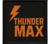 THUNDER MX Custom Woven Patch Bold Lightning
