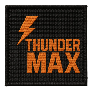 THUNDER MX Custom Woven Patch Bold Lightning
