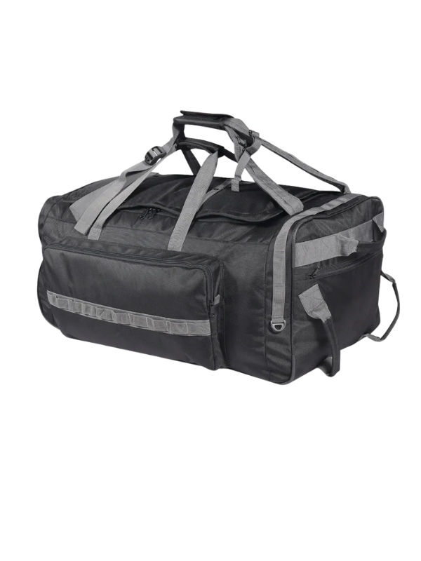 Tactical Duffel Bag with Rolling Wheels and Backpack Straps