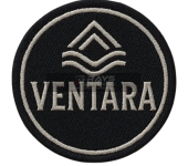 VENTARA Custom Woven Patch Elegant Logo Design