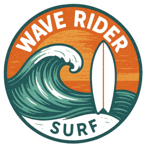 Wave Rider Surf Sublimation Patch Custom Design